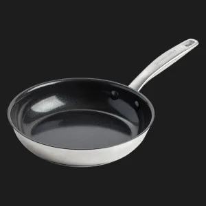 Сковорода KitchenAid Proline 20 см з керамічним покриттям (Stainless Steel/Black) (CC003385-00)