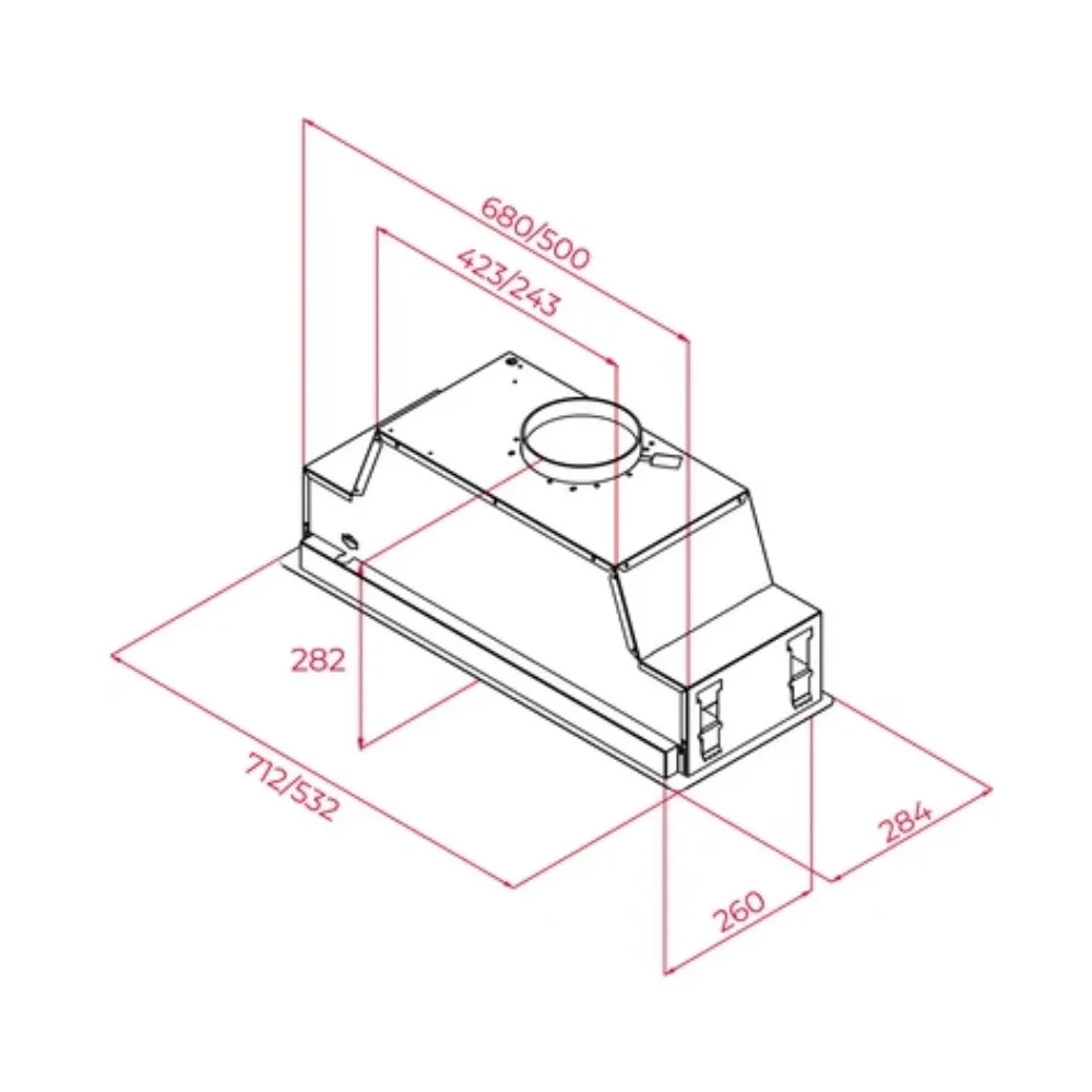 Вытяжка TEKA, TEKA, 71.2 см, 1200 м3/ч, GFL 77760 (113100008)  (Stainless Steel)