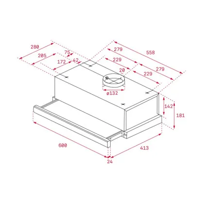 Витяжка TEKA, 60 см, 756 м3/год, TL 6310 WH (40474251) (White)