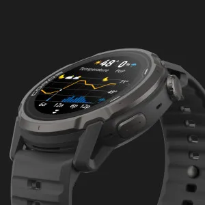 Coros Apex 4 42mm Black with Black Silicone Band (WAPX4-BLK-42)