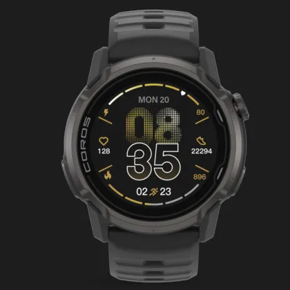 Coros Apex 4 42mm Black with Black Silicone Band (WAPX4-BLK-42)