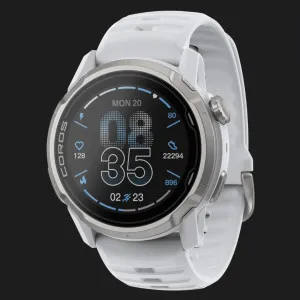Coros Apex 4 42mm White with White Silicone Band (WAPX4-WHT-42)