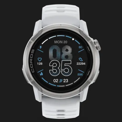 Coros Apex 4 42mm White with White Silicone Band (WAPX4-WHT-42)