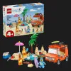 Конструктор LEGO Bluey Пляж и семейная поездка на автомобили Блуи (11202)