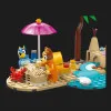 Конструктор LEGO Bluey Пляж и семейная поездка на автомобили Блуи (11202)