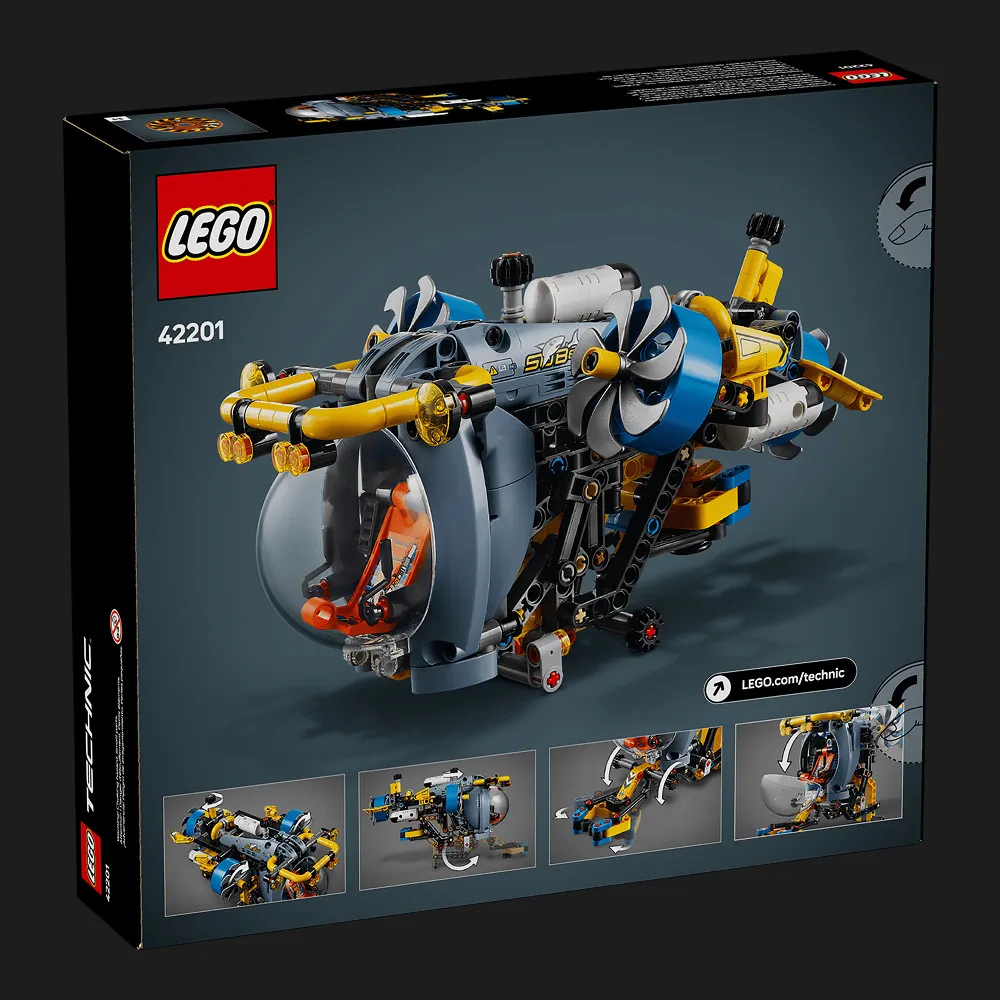 Конструктор LEGO Technic Глибоководний дослідницький підводний човен (42201)