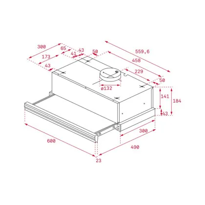 Витяжка TEKA, 60 см, 847 м3/год, CNL 6415 PLUS (40436822) (Stainless Steel)