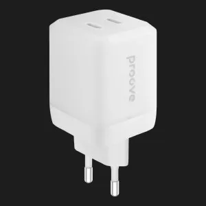 Блок живлення Proove Pure GaN Max 67W (Type-C + Type-C) (White) у Луцьк