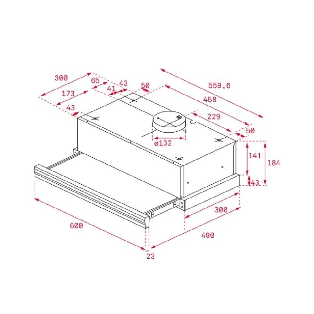 Витяжка TEKA, 60 см, 847 м3/год, CNL 6415 SS (40436810) (Stainless Steel)