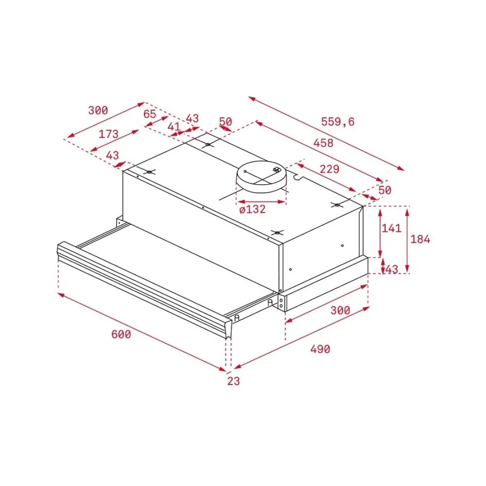 Вытяжка TEKA, 60 см, 847 м3/ч, CNL 6415 WH (40436811) (White)