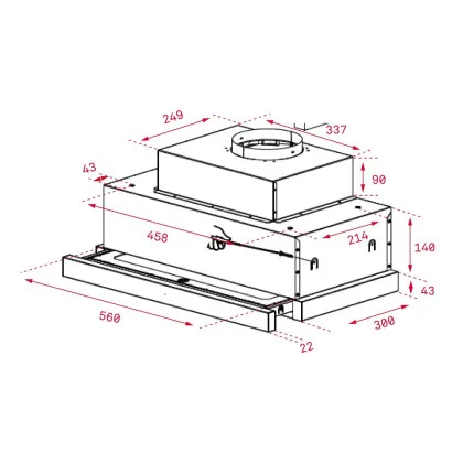 Витяжка TEKA, 60 см, 1200 м3/год, CNL 6815 PLUS (40436840) (Stainless Steel)