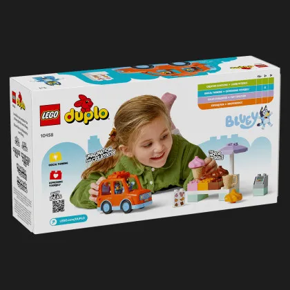 Конструктор LEGO DUPLO Bluey Подорож із морозивом із Блуї (10458)