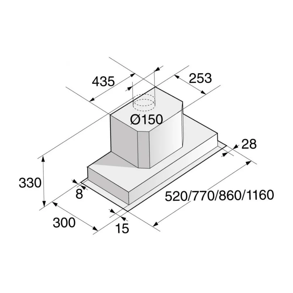 Витяжка Asko, 52 см, 620 м3/год (Stainless Steel) (CC4527S)
