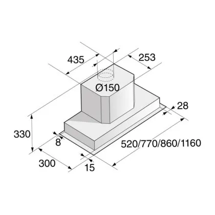 Витяжка Asko, 52 см, 620 м3/год (Stainless Steel) (CC4527S)