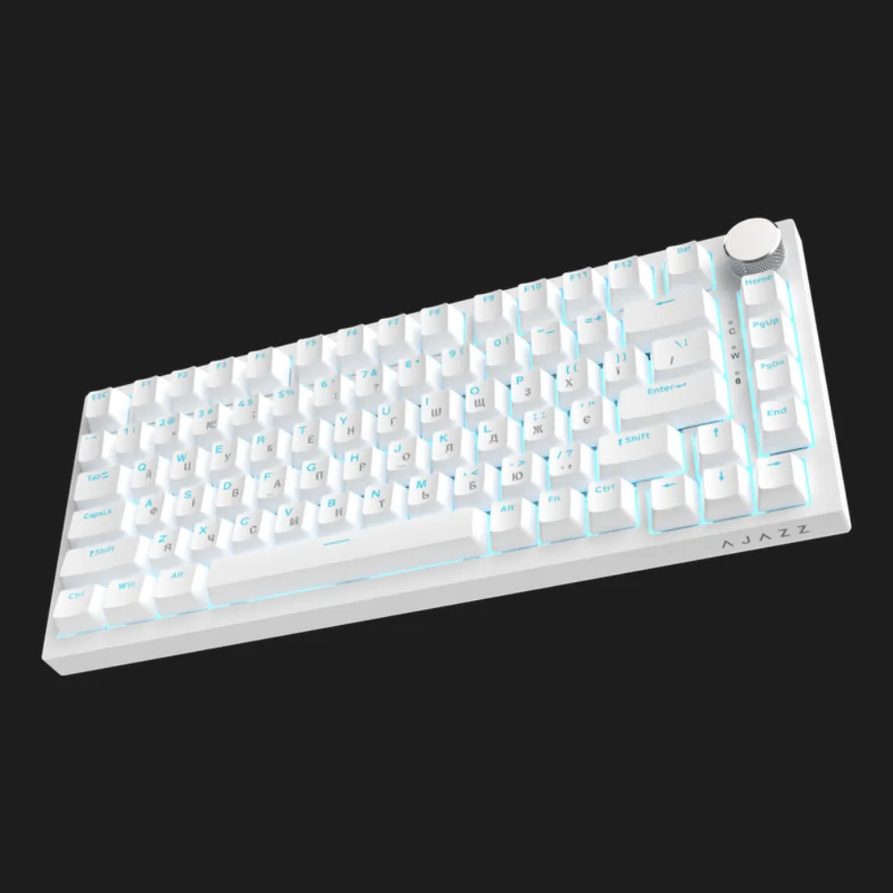 Клавиатура игровая Ajazz AK820 Red Switch (White) (AK820-R-W) (UA)