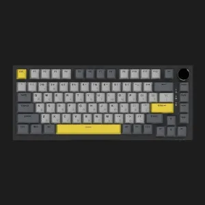 Клавиатура игровая Ajazz AK820 Sea Salt Switch (Black/Gray/Yellow) (AK820-SS-BGY) (UA)