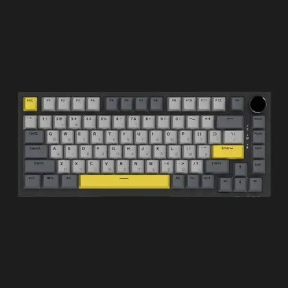 Клавиатура игровая Ajazz AK820 Sea Salt Switch (Black/Gray/Yellow) (AK820-SS-BGY) (UA)