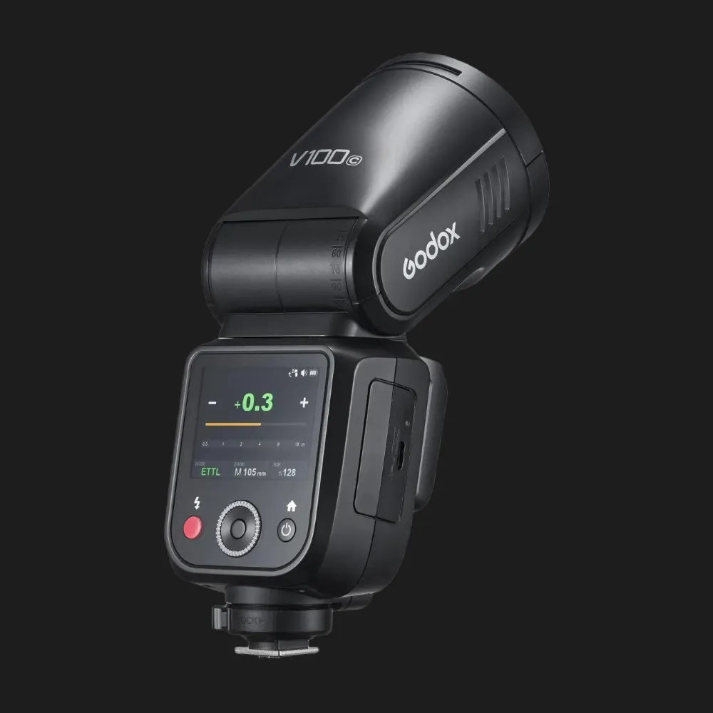 Спалах Godox Li-ion Round Head Camera Flash V100 TTL для Canon (V100C)