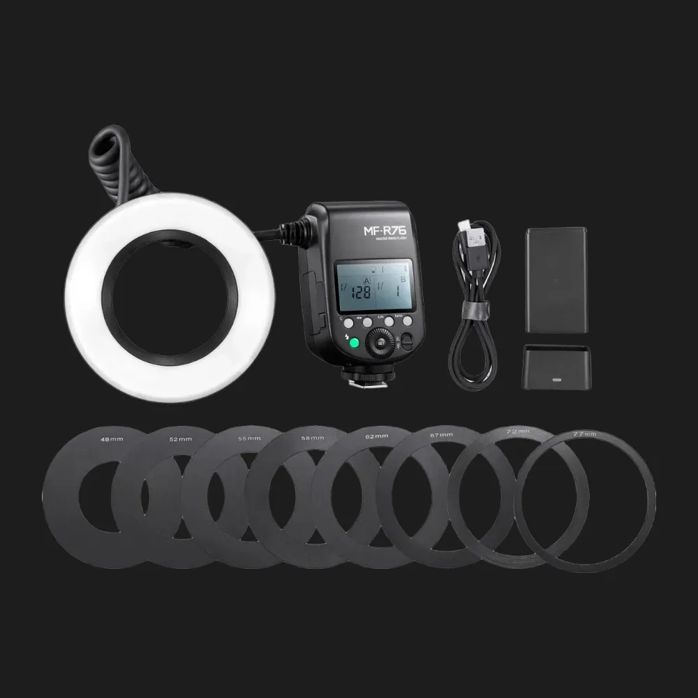Вспышка Godox Macro Ring Flash MF-R76 TTL для Canon (MF-R76C)