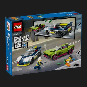 Конструктор LEGO City "Погоня за гонщиком на полицейской машине" (60415)