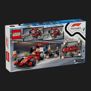 Конструктор LEGO City "Пит-стоп и пит-команда F1 с болидом Ferrari" (60443)