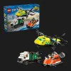 Конструктор LEGO City Ремикс с самолетом, грузовиком и судом на воздушной подушке (60505)