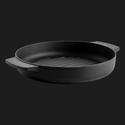 Сковорода-гриль чугунная KitchenAid Matte Oven-to-table 26 см (Black) (CC004600-001)