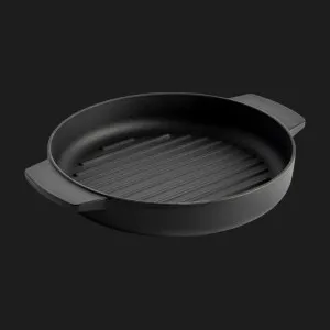 Сковорода-гриль чавунна KitchenAid Matte Oven-to-table 26 см (Black) (CC004600-001)