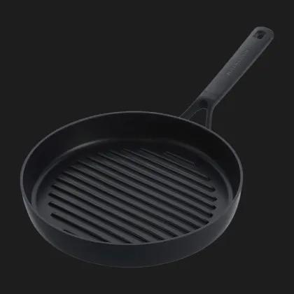 Сковорода-гриль KitchenAid CFA 28 см с керамическим покрытием (Black) (CC005681-001)