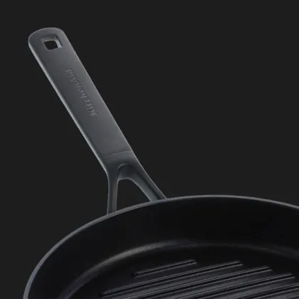 Сковорода-гриль KitchenAid CFA 28 см с керамическим покрытием (Black) (CC005681-001)