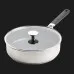 Сотейник с крышкой KitchenAid CSS 26 см 3.6 л с керамическим покрытием (Stainless Steel/Black) (CC005704-001)