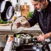 Сотейник с крышкой KitchenAid CSS 26 см 3.6 л с керамическим покрытием (Stainless Steel/Black) (CC005704-001)