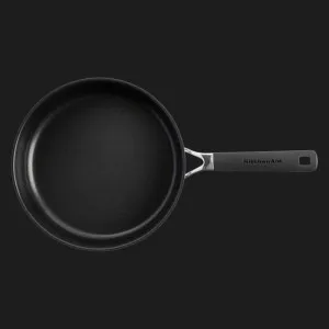 Сотейник з кришкою KitchenAid CSS 26 см 3.6 л з керамічним покриттям (Stainless Steel/Black) (CC005704-001)