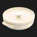Сотейник чавунний з кришкою KitchenAid 26 см 2.77 л (Almond Cream) (CC009010-001)