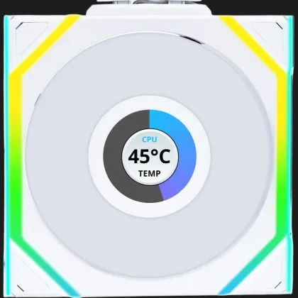 Вентилятор Lian Li Uni Fan SL Wireless LCD Reverse 120-1 (G99.12RSLLCD1W1W.00) (White)