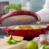 Сотейник чавунний з кришкою KitchenAid 26 см 2.77 л (Red) (CC009009-001)