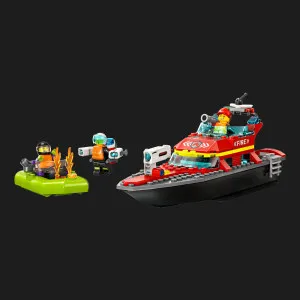 Конструктор LEGO City Лодка пожарной бригады (60373)