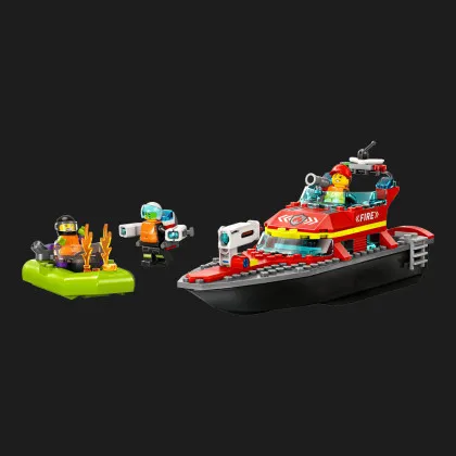 Конструктор LEGO City Лодка пожарной бригады (60373)