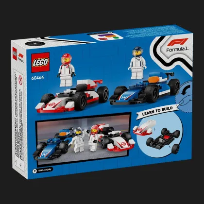 Конструктор LEGO City Автомобілі для перегонів F1 команд Williams Racing та Haas F1 (60464)