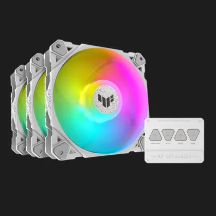 Вентилятор ASUS TUF Gaming TF120 ARGB KIT x3 120 (White) (90DA0033-B09030)