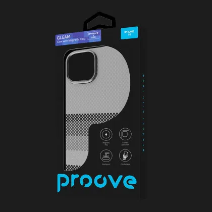Чохол Proove Gleam Case with Magnetic Ring iPhone 15 (White Borders) (PCGCIP150070)