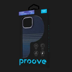 Чехол Proove Gleam Case with Magnetic Ring iPhone 15 (Blue Stripes) (PCGCIP150064) в Белой Церкви