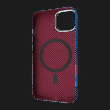 Чехол Proove Gleam Case with Magnetic Ring iPhone 15 (Blue Borders) (PCGCIP150063)