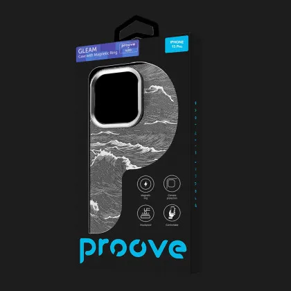 Чохол Proove Gleam Case with Magnetic Ring iPhone 15 Pro (Silver Ocean) (PCGCIP15P075)