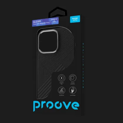 Чохол Proove Gleam Case with Magnetic Ring iPhone 15 Pro (Graphite) (PCGCIP15P067)