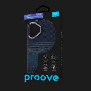 Чехол Proove Gleam Case with Magnetic Ring iPhone 16 (Blue Stripes) (PCGCIP160064) в Белой Церкви