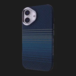 Чехол Proove Gleam Case with Magnetic Ring iPhone 16 (Blue Stripes) (PCGCIP160064) в Белой Церкви