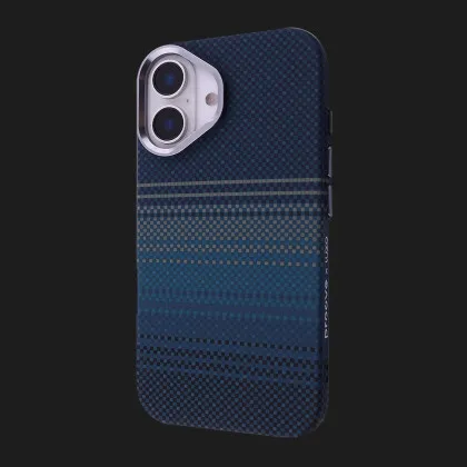 Чохол Proove Gleam Case with Magnetic Ring iPhone 16 (Blue Stripes) (PCGCIP160064)