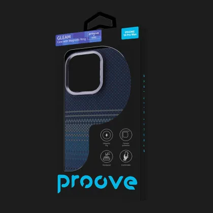 Чохол Proove Gleam Case with Magnetic Ring iPhone 16 Pro Max (Blue Stripes) (PCGCIP16PM64)