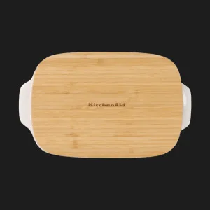 Форма для випічки з кришкою KitchenAid керамогранітна (Almond Cream) (CC006107-001)